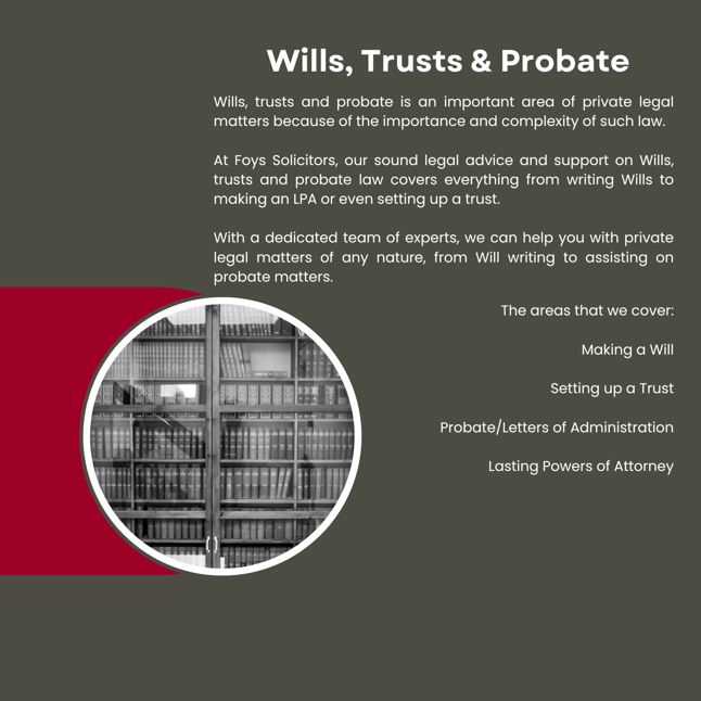 A will with a stamp